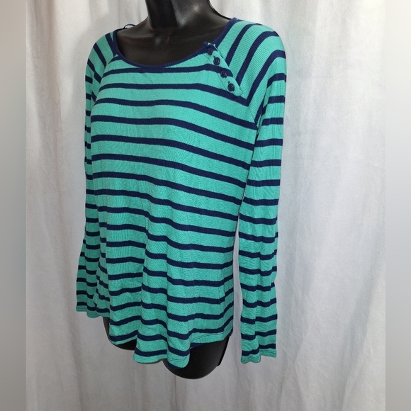 JC Penny striped shirt size large - Picture 2 of 6